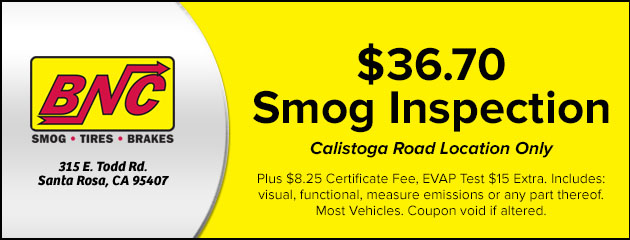 Smog Inspection $36.70